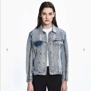 3.1 Phillip Lim Zip Details Denim Jacket